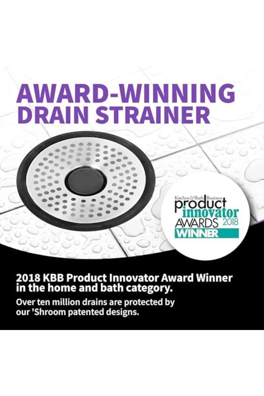 trendyvision ShowerShroom SHSULT755 Paslanmaz Çelik Duş için Gide