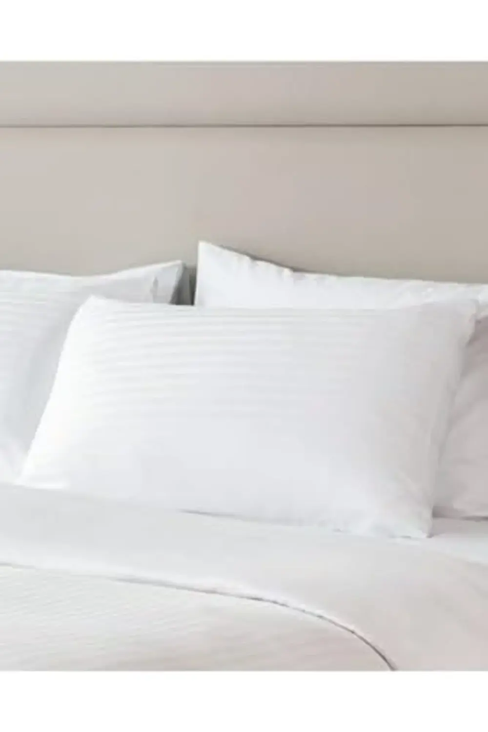 trendyvision Sibyla 2'li%100 Pamuk Çizgili Yastık Kılıfı -, Beyaz