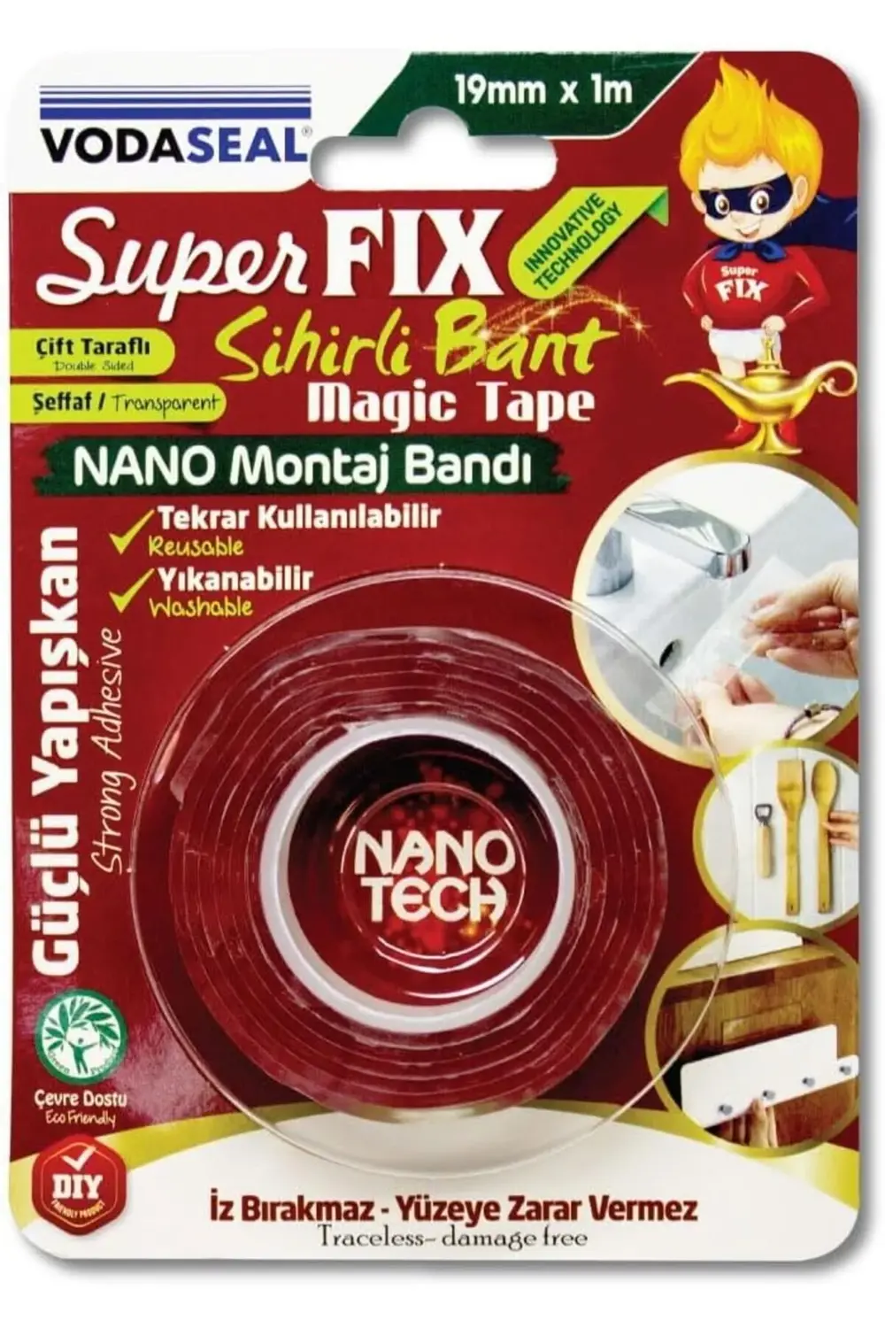 trendyvision Sihirli Bant, Şeffaf, 19 mm x 1 m buyflicker 395519