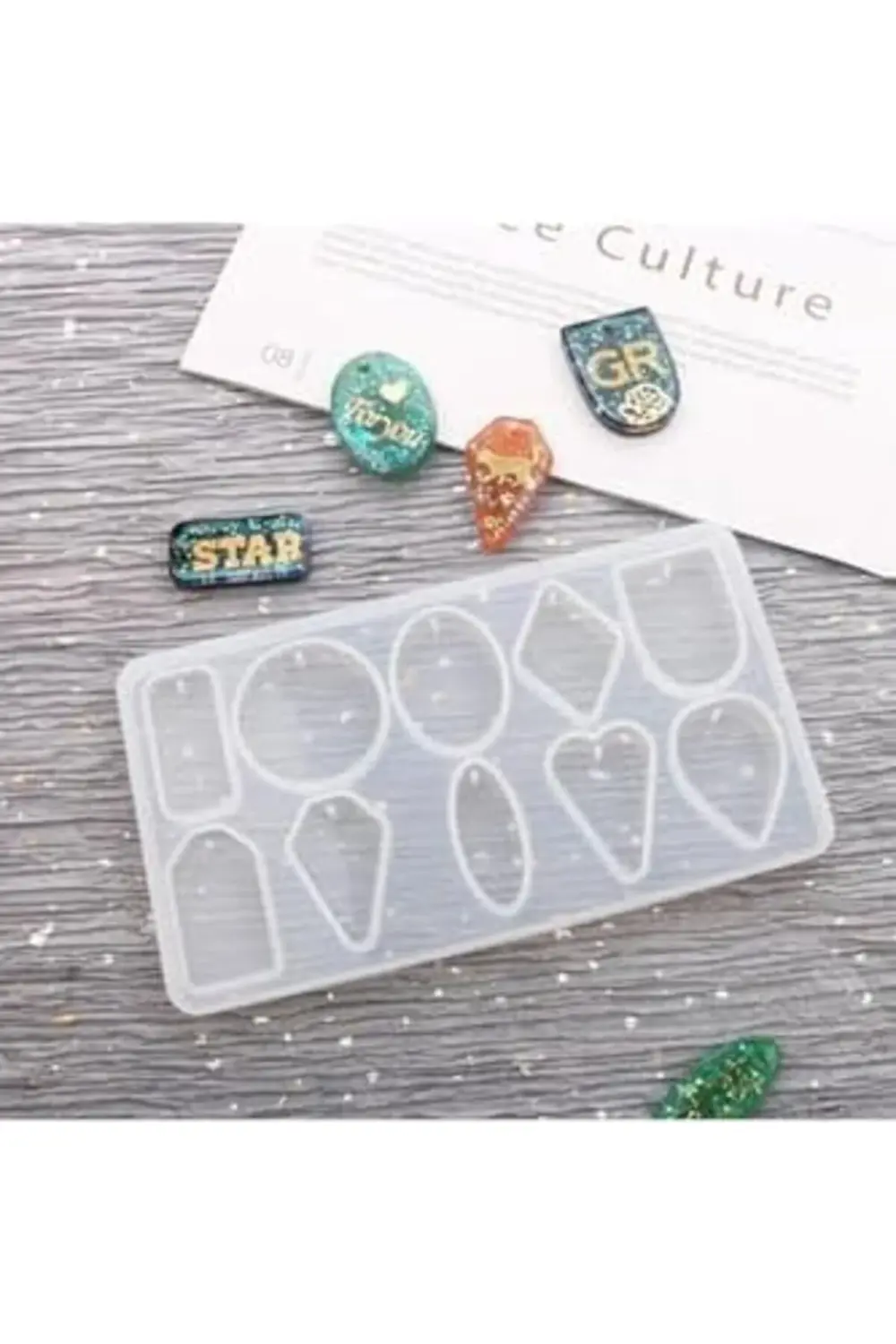 trendyvision Siliko World Epoksi Çoklu Kolye Silikon Kalıp buyfli