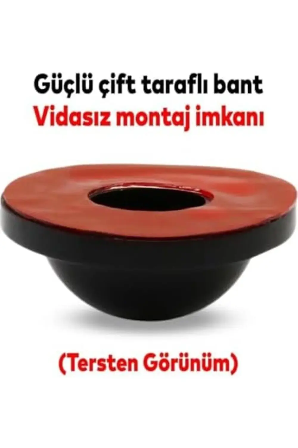 trendyvision Silikon Kapı Stoperi Tamponu Yapışkanlı Siyah Kapı K