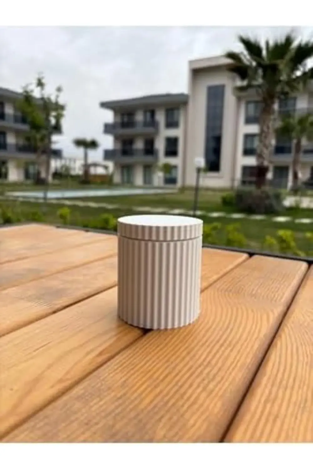 trendyvision Silindir Makyaj Pamuğu Kutusu Beyaz buyflicker 39551