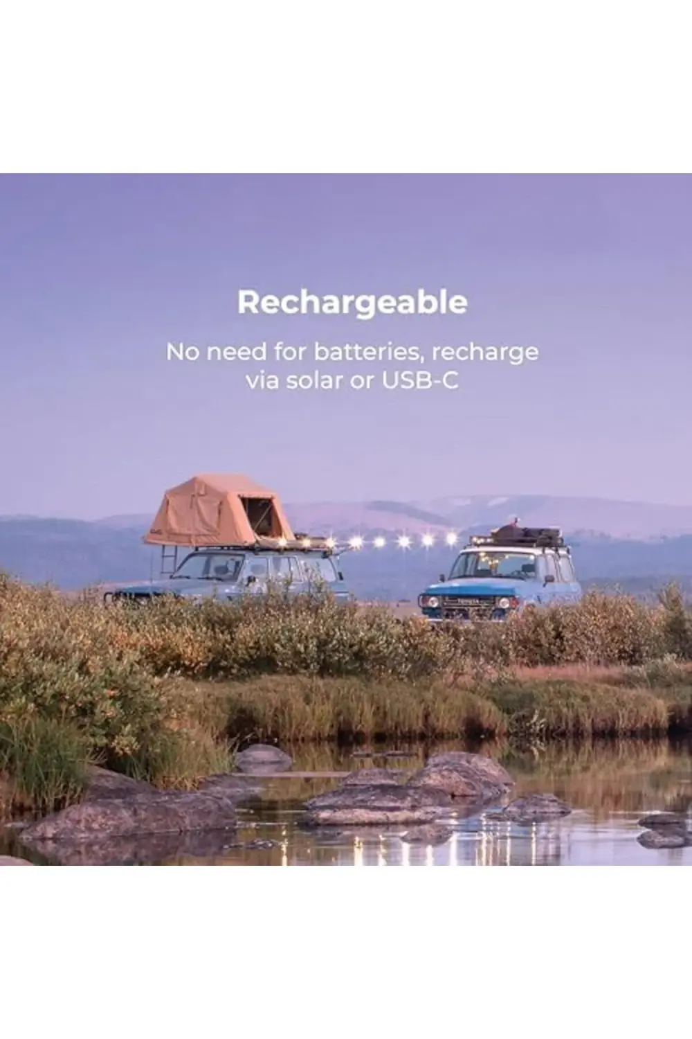 trendyvision Solar Dize Işıkları + Çıkarılabilir Güç Ünitesi: 13,