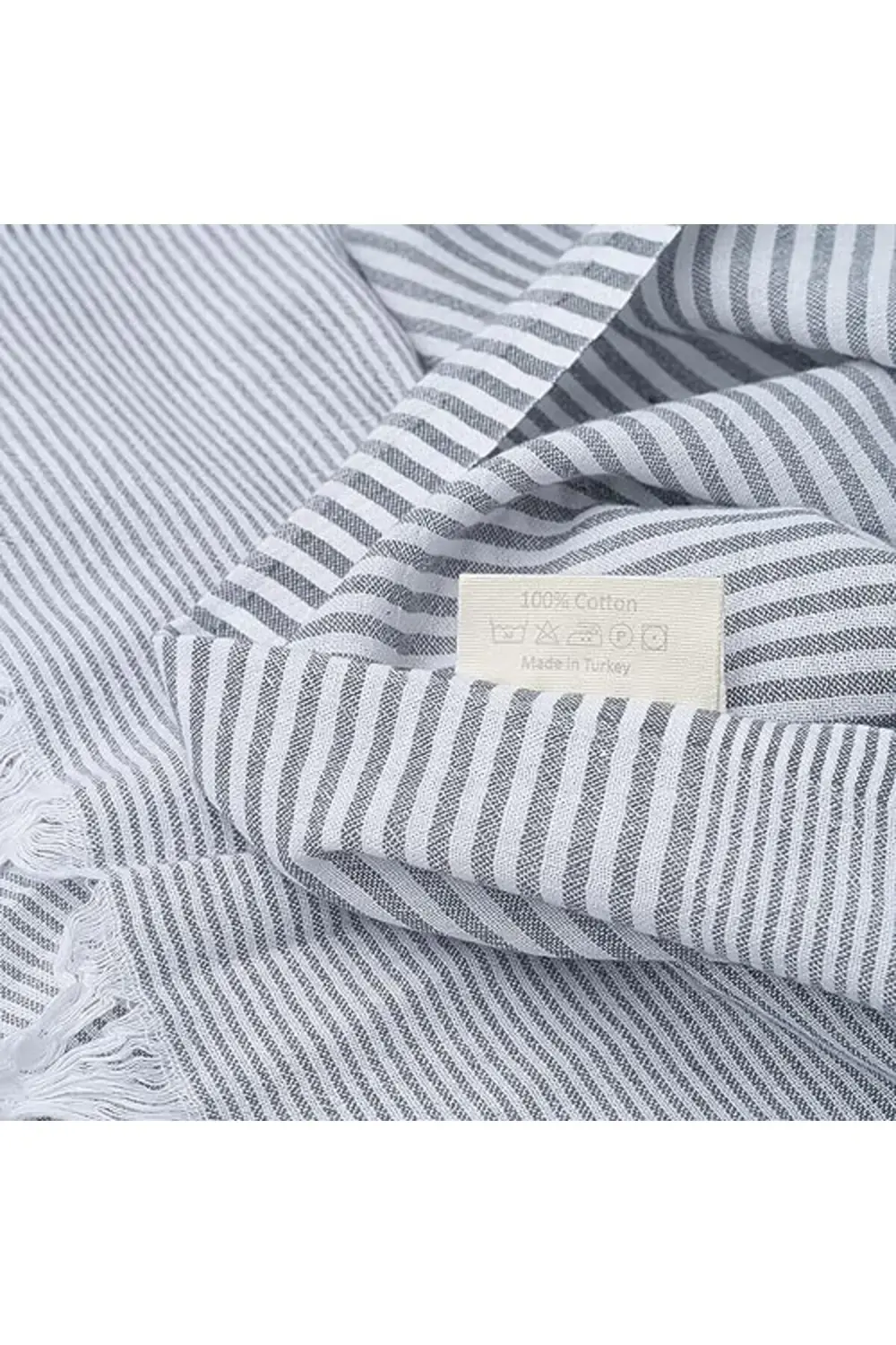 trendyvision Soley | Stripe |%100 Doğal Pamuklu Gri buyflicker 39