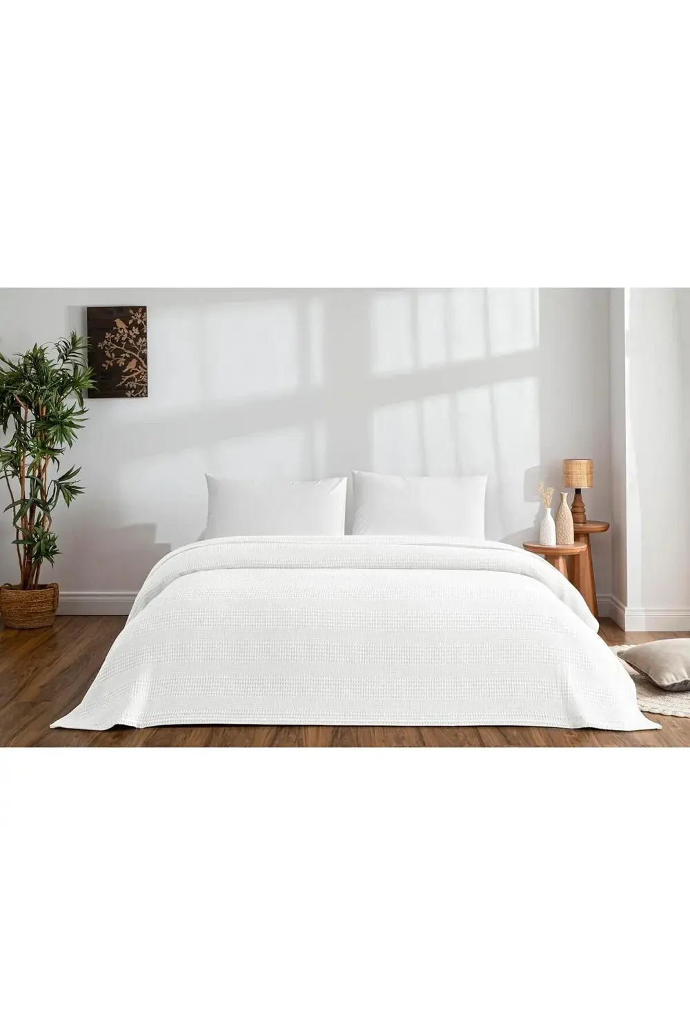 trendyvision Standart Pamuk Nevresim Takımı, Beyaz, Çift Kişilik