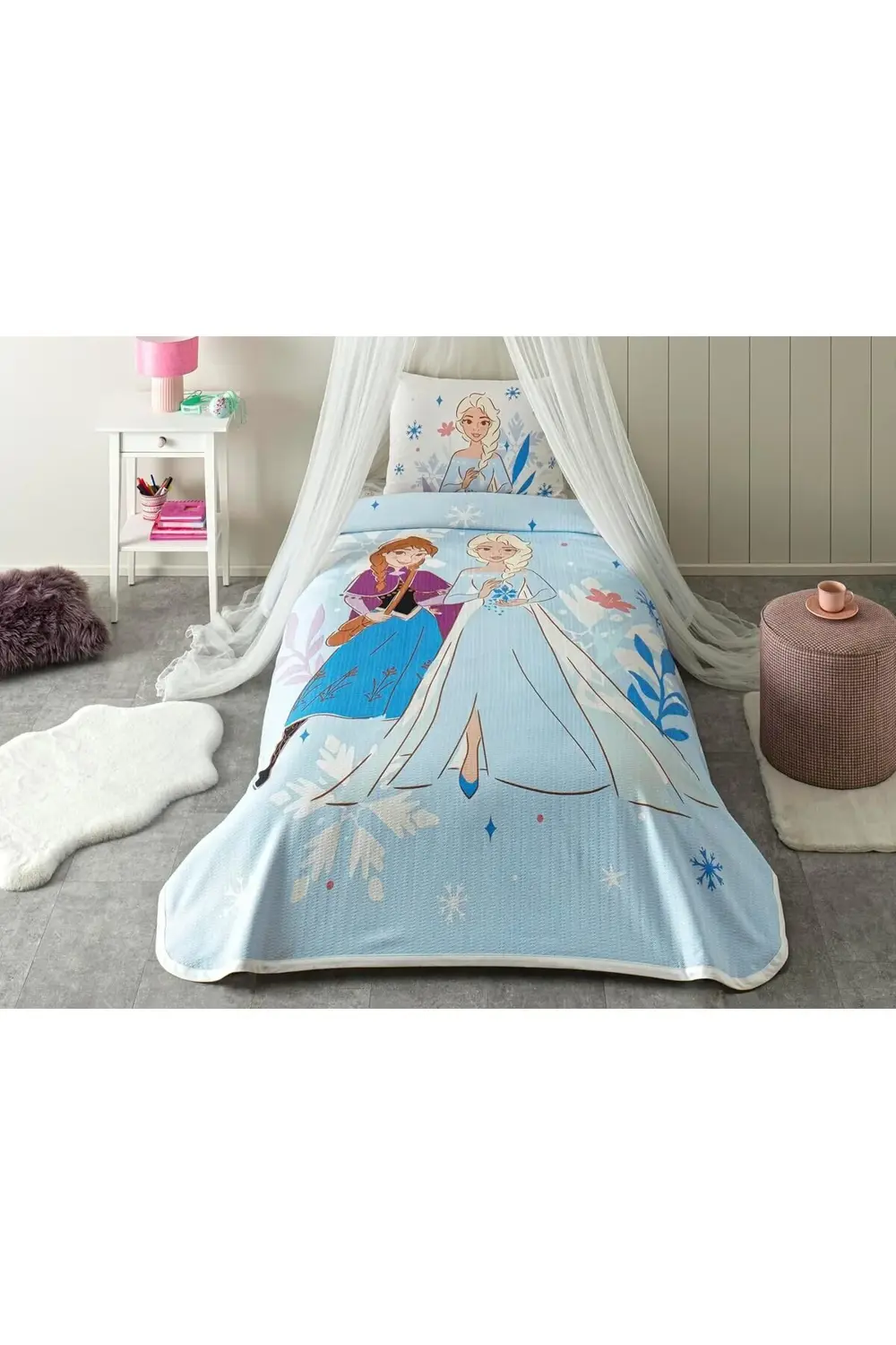 trendyvision Standart Pamuk Nevresim Takımı, Mavi, Tek Kişilik bu