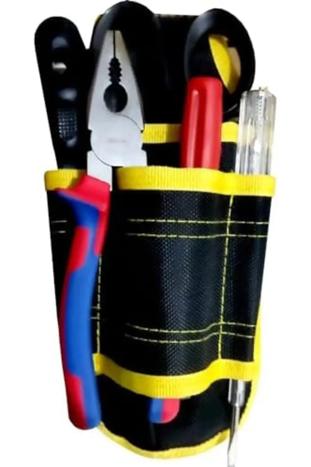 trendyvision Stil Elektrikçi Alet Edevat Çantası 4 Bölmeli (Siyah