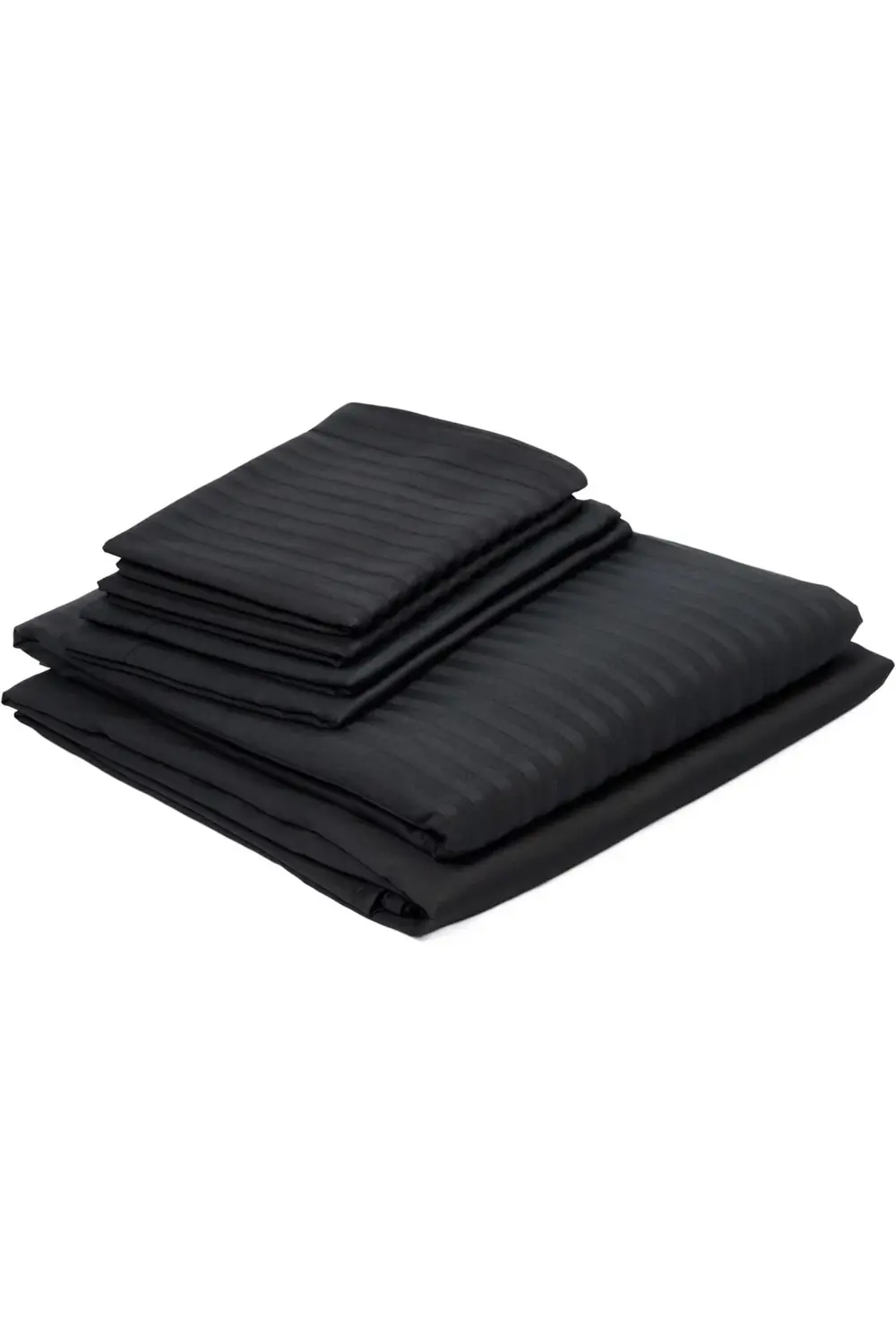 trendyvision Stripe Çizgili%100 Pamuk Nevresim Takımı, Siyah, Siz