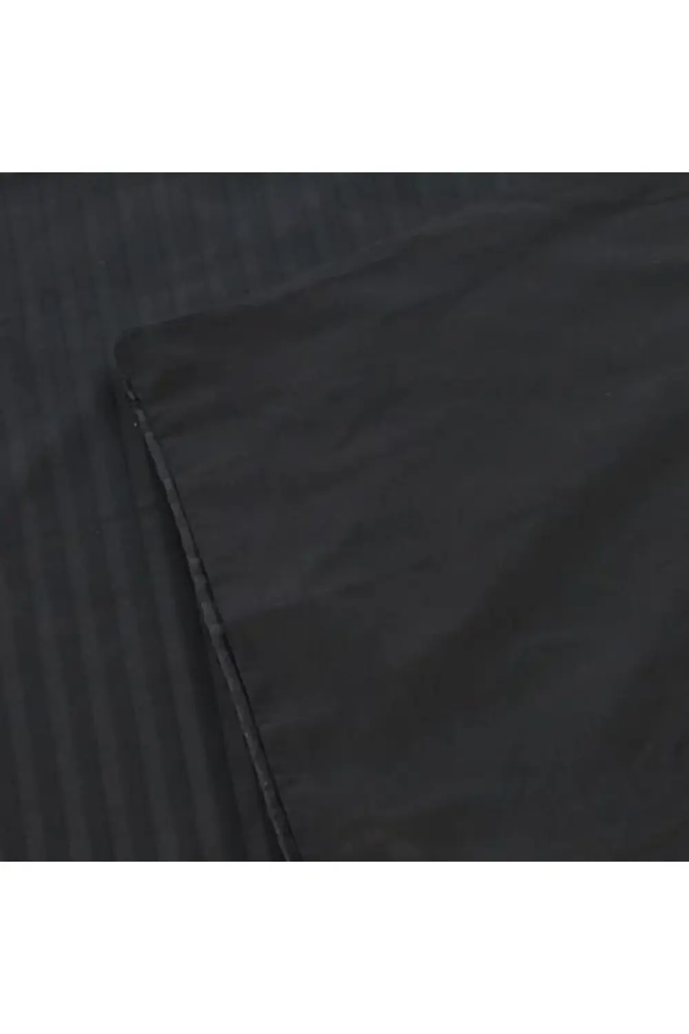 trendyvision Stripe Çizgili%100 Pamuk Nevresim Takımı, Siyah, Siz