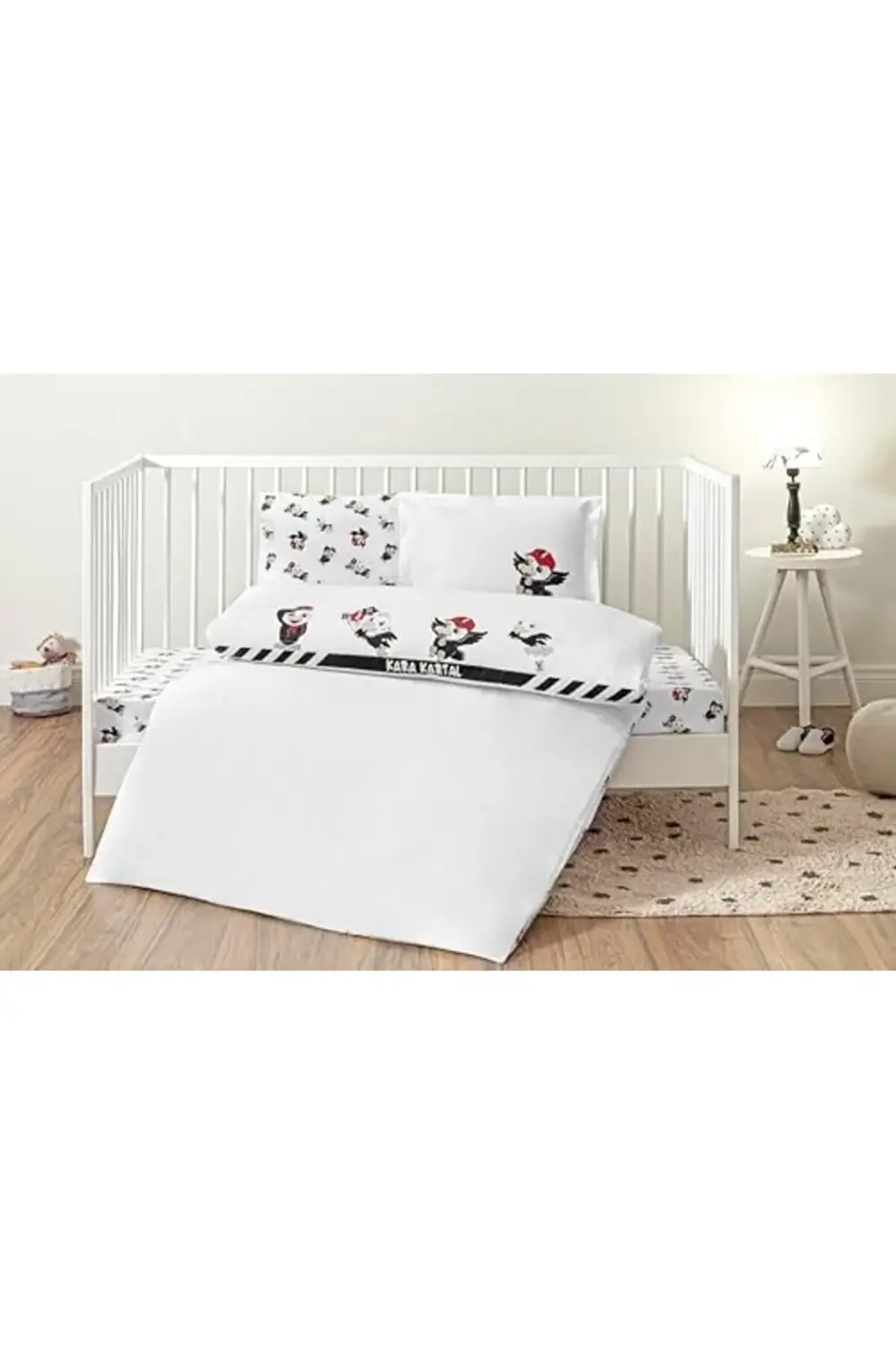 trendyvision Stripe Standart Pamuk Nevresim Takımı, Siyah, Beyaz,