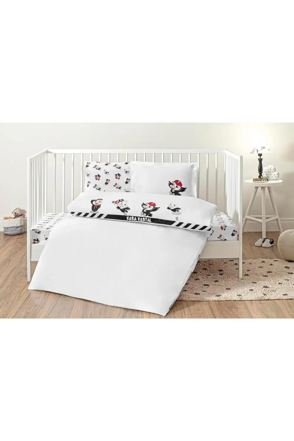 trendyvision Stripe Standart Pamuk Nevresim Takımı, Siyah, Beyaz,