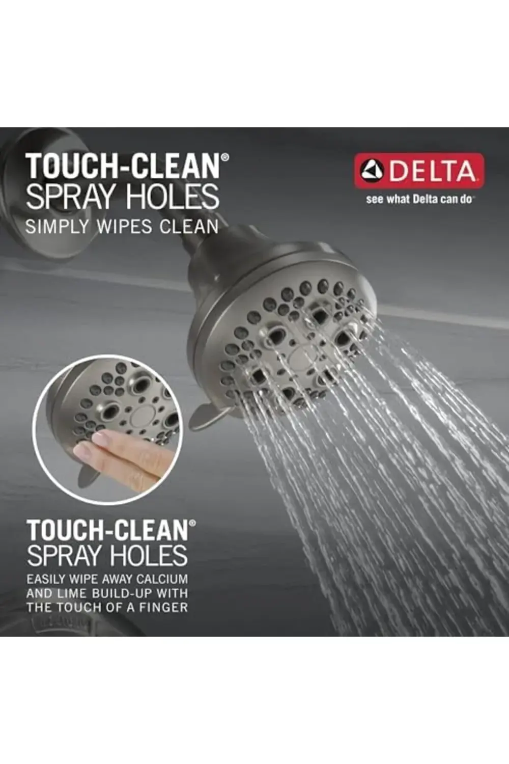 trendyvision T13420-SSPD Klasik Küvet ve Duş, 10 x 7 x 10 inç, Pa