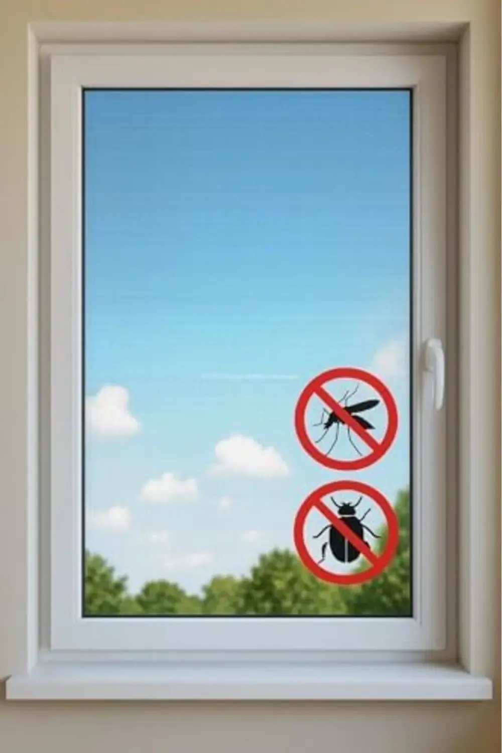 trendyvision Tek Kanat Pratik Sineklik, 0.75 m x 1.25 m Tül, Kapı