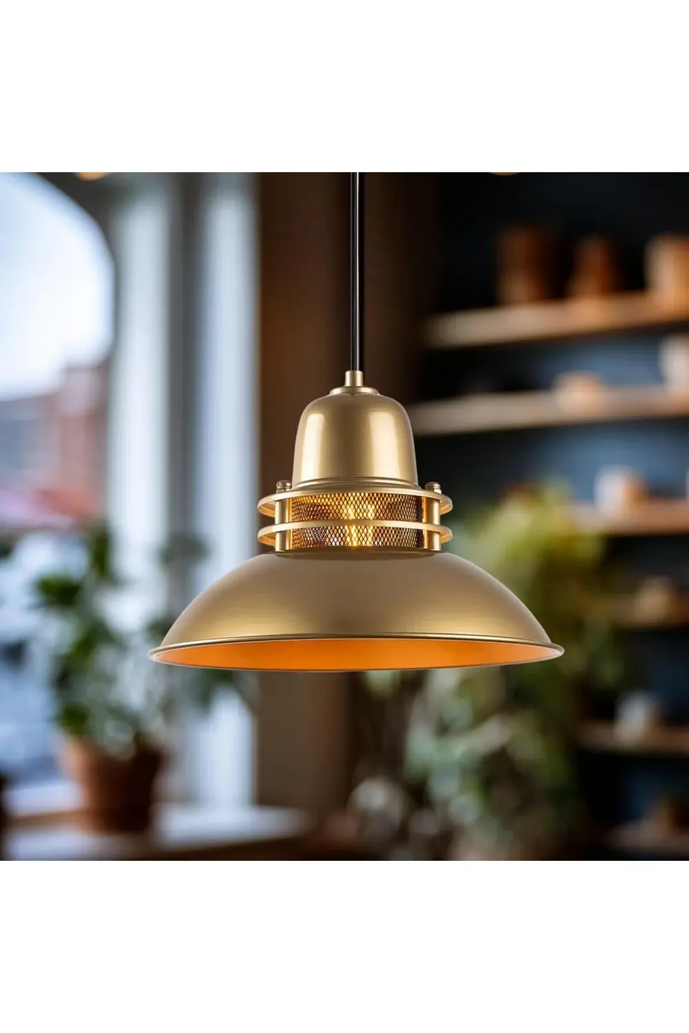 trendyvision Tekli Sarkıt Aydınlatma Metal Sıvama, Ev, Ofis, Cafe