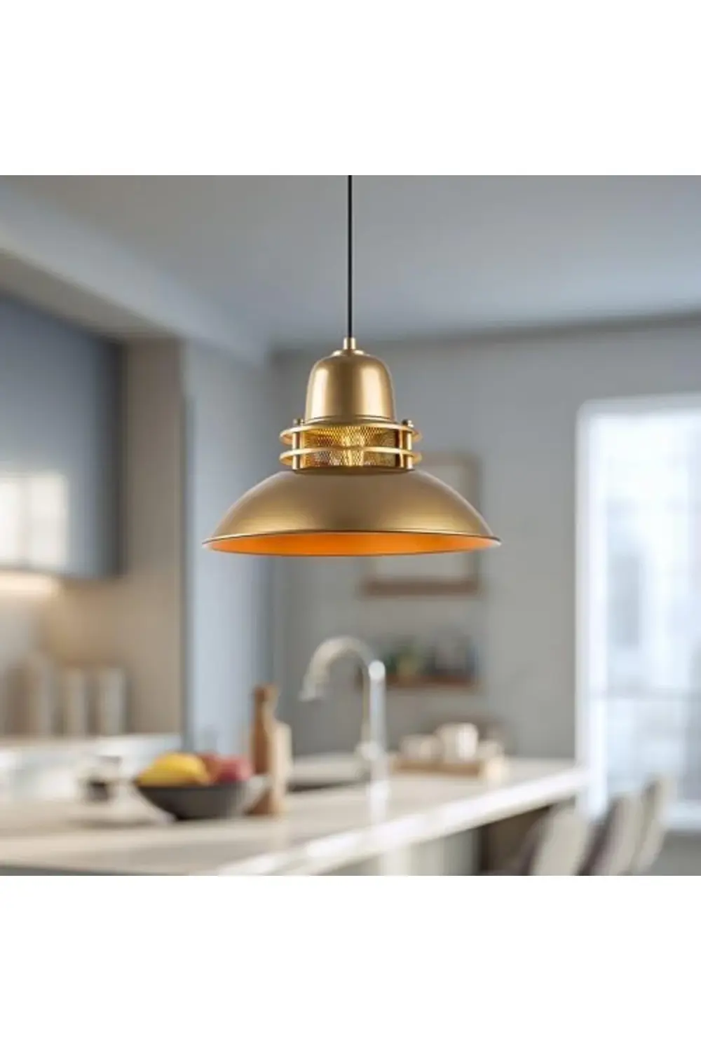 trendyvision Tekli Sarkıt Aydınlatma Metal Sıvama, Ev, Ofis, Cafe