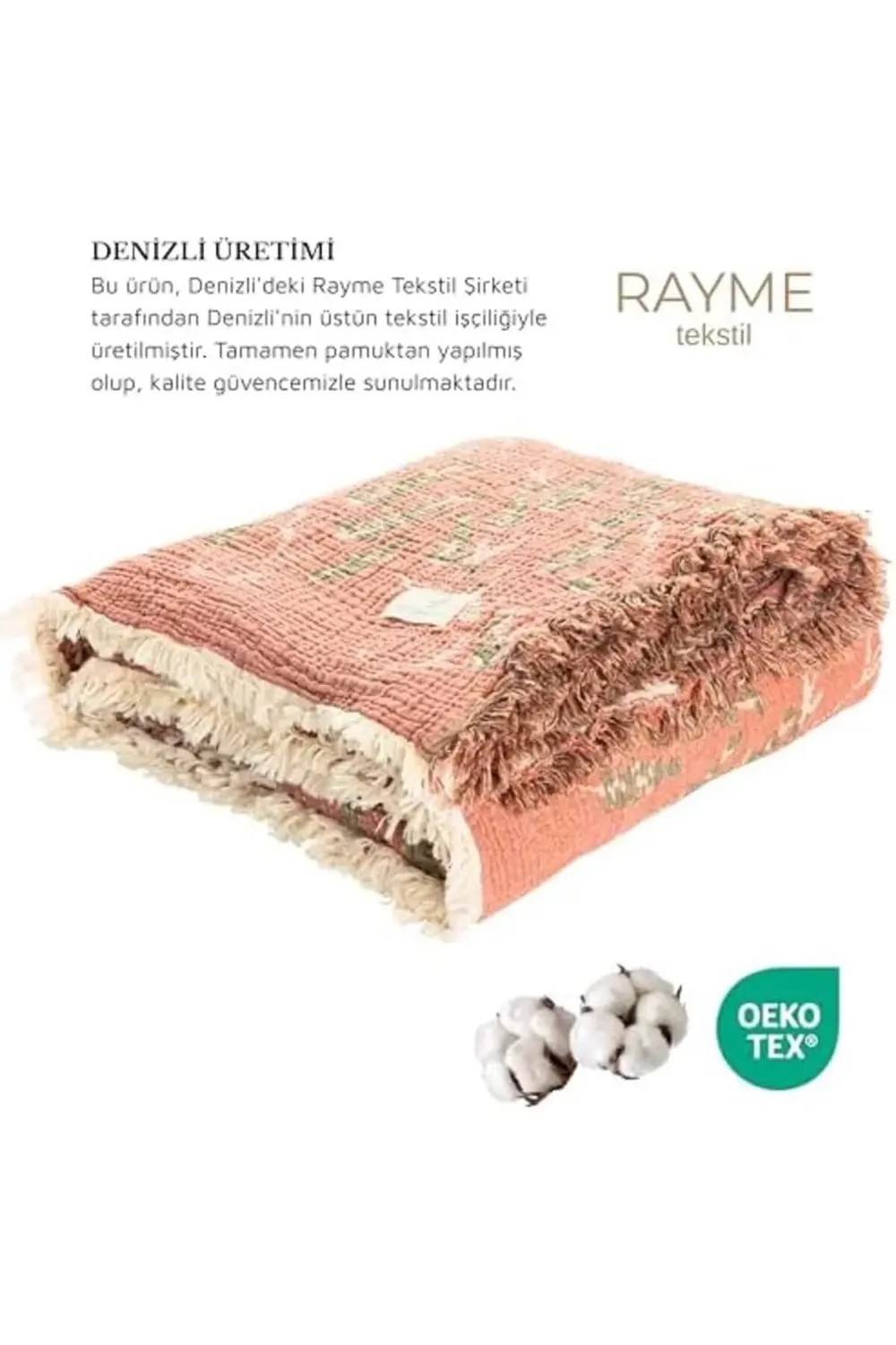 trendyvision TEKSTİL - Desenli Dekoratif Çok Amaçlı Müslin Pike v