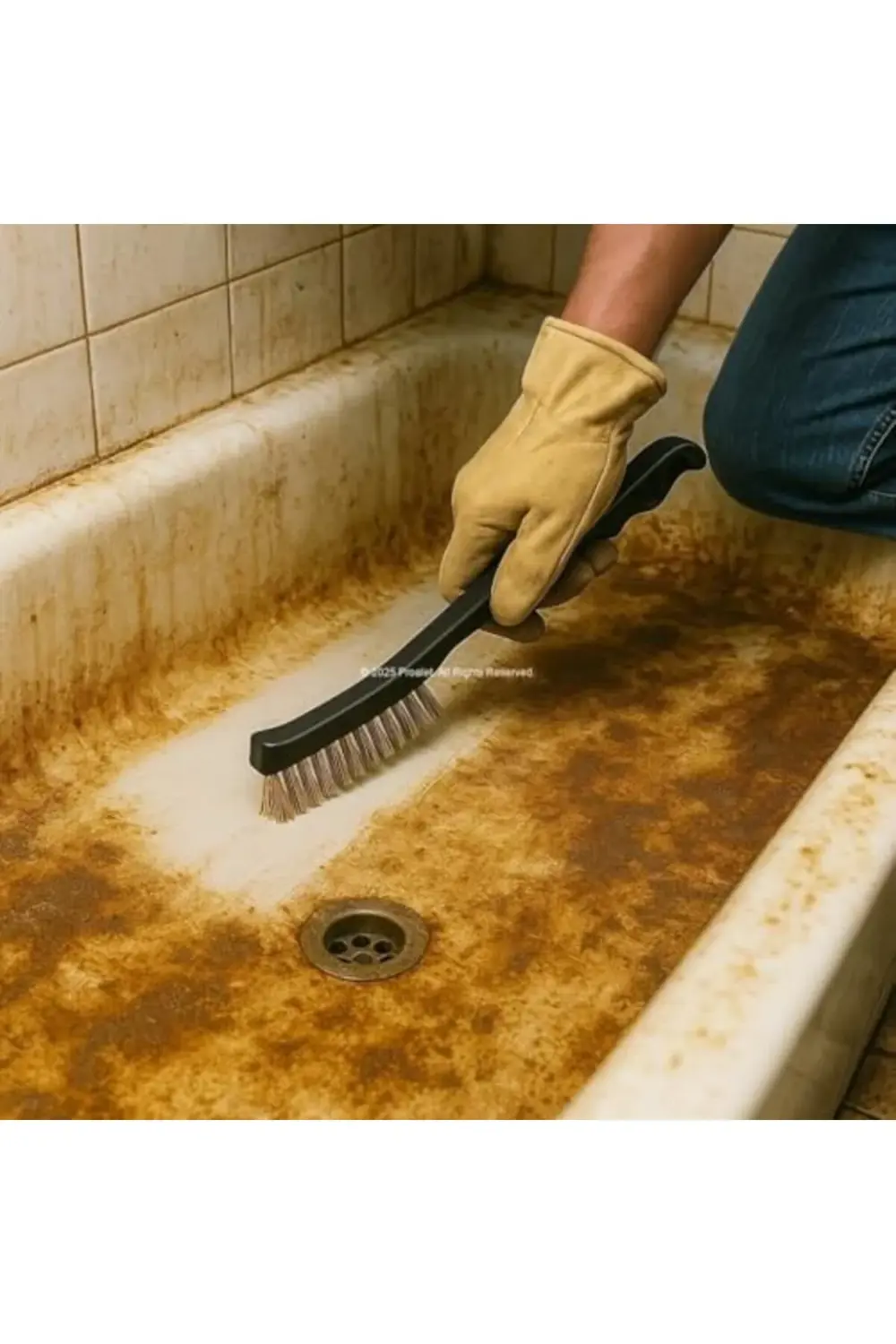 trendyvision Tel Fırça, Pirinç Kaplı Çelik Tel, Pas Sökücü, Boya