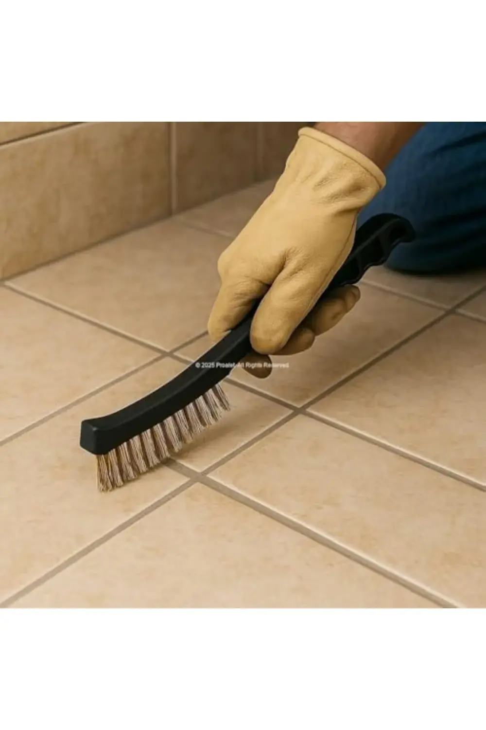 trendyvision Tel Fırça, Pirinç Kaplı Çelik Tel, Pas Sökücü, Boya