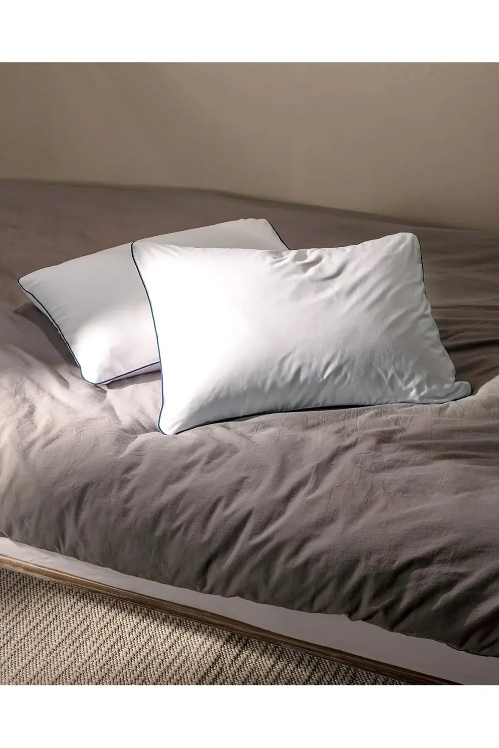 trendyvision Tilda Biyeli Yastık Kılıfı Seti, Beyaz, 50x70cm buyf