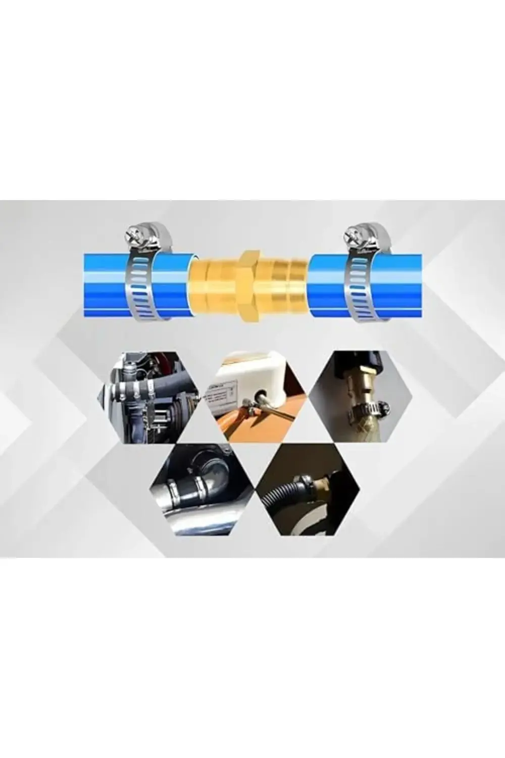 trendyvision Tork Ayarlı Hortum Kelepçesi 406 Paslanmaz Çelik, 12