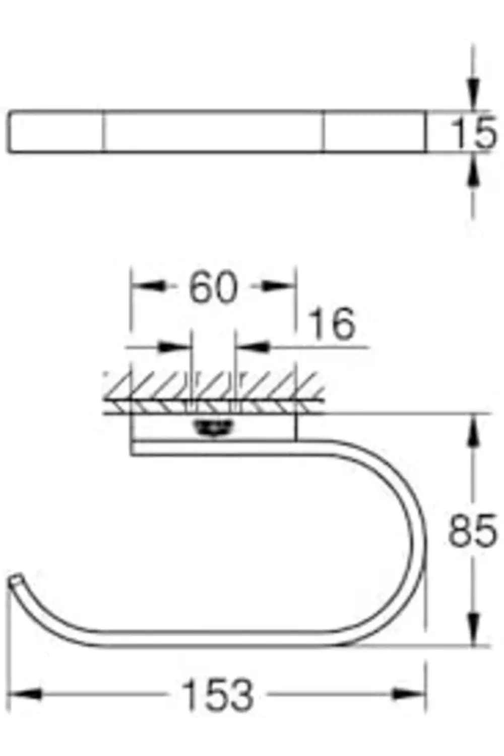trendyvision Tuvalet Kağıtlığı Brushed Hard Graphite 41068AL0 buy
