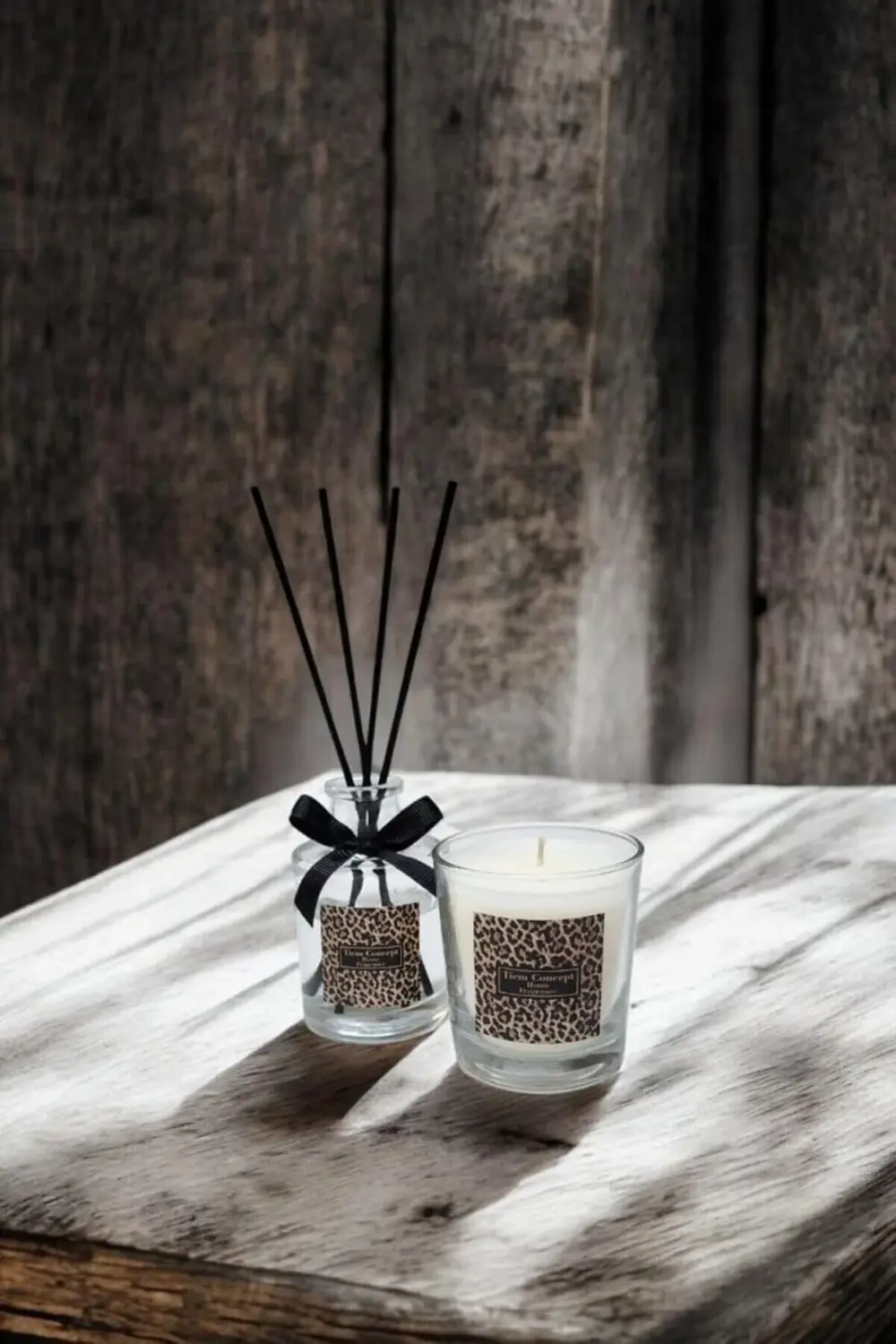 trendyvision Vanilya Kokulu Bardak Mum ve 100 ML Oda Kokusu Seti