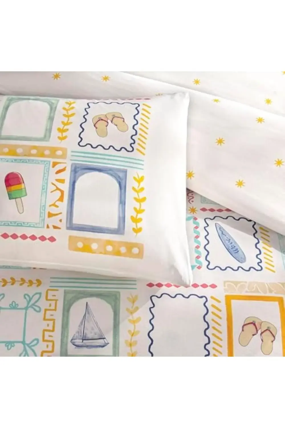 trendyvision Vario Standart Nevresim Takımı, Sarı, Çift Kişilik b