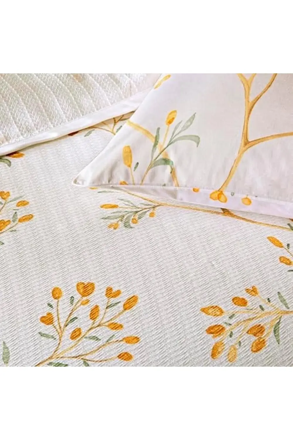 trendyvision Verdant Standart Pamuk Nevresim Takımı, Turuncu, Çif