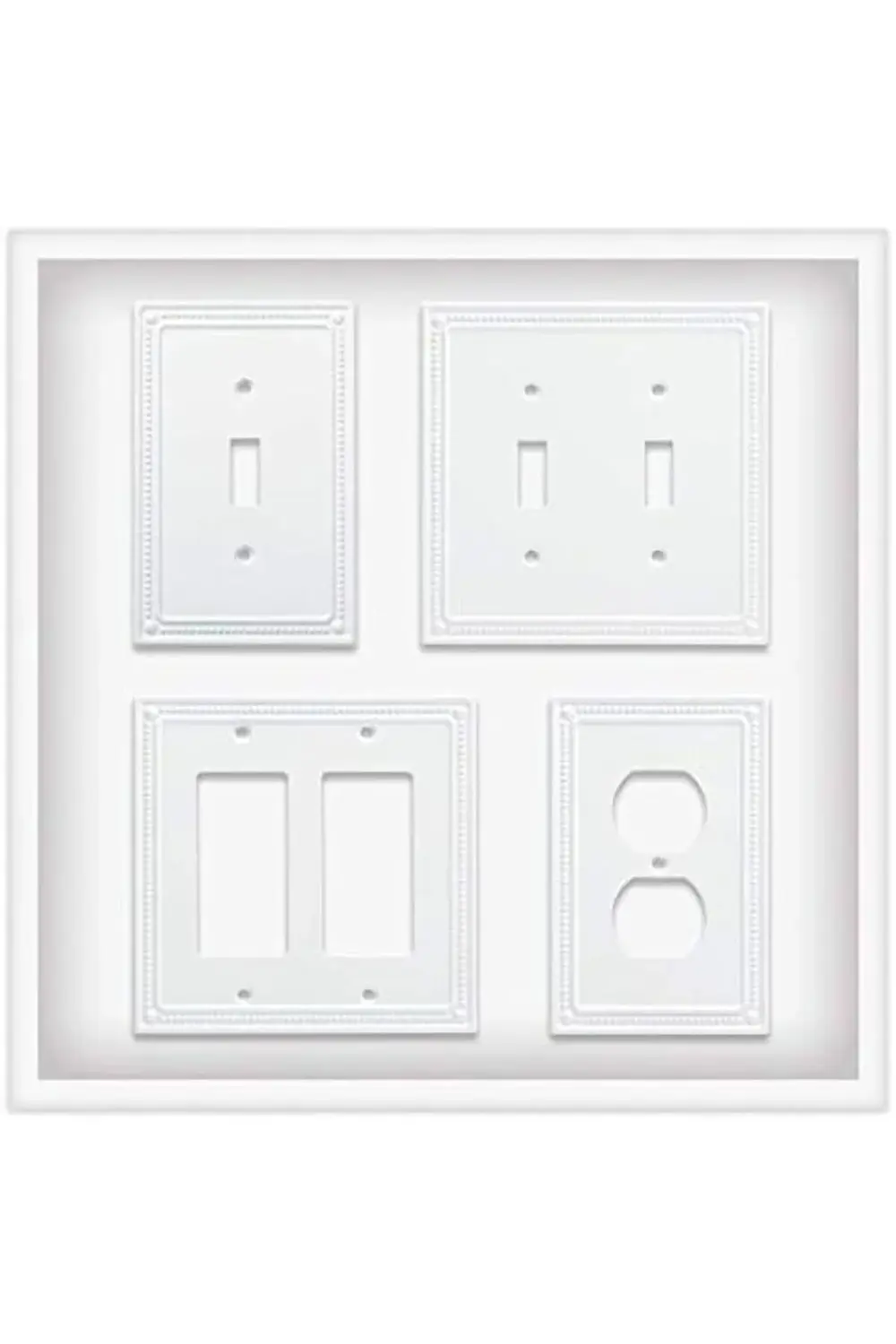 trendyvision W35058V-PW-C Klasik Boncuklu Tekli Anahtar (3'lü Pak