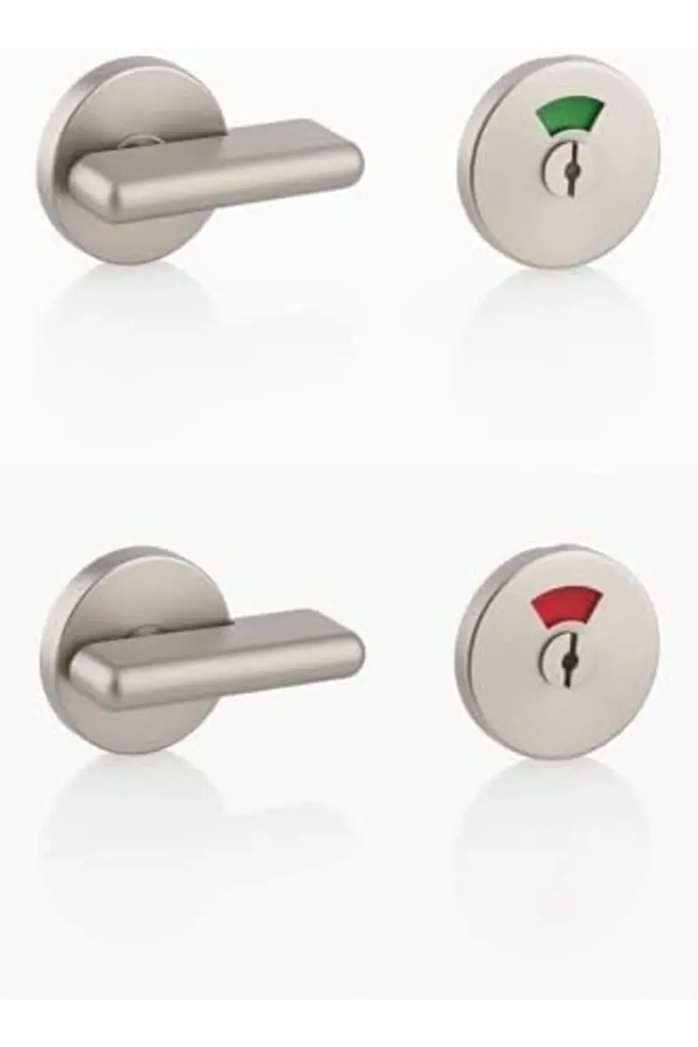 trendyvision WC Kabin Kilit Mandalı, Gövde, Yeşil ve Kırmızı Dolu