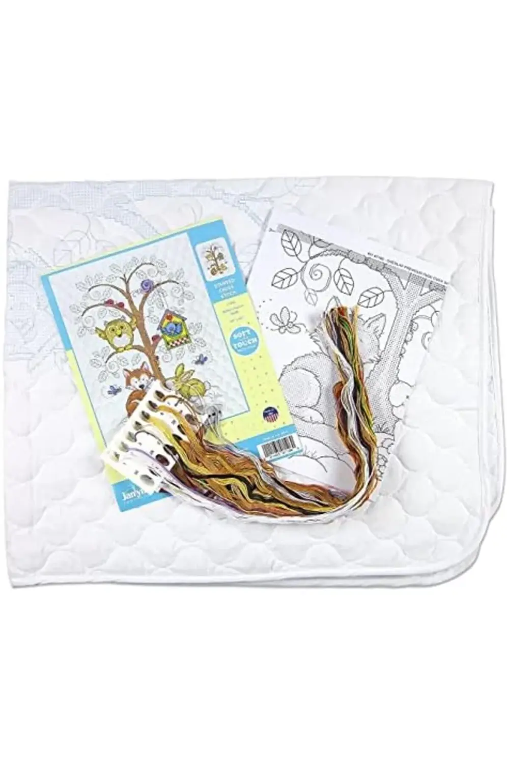 trendyvision Works Crafts Kanaviçe Yorgan Seti, Bebek Ormanı için