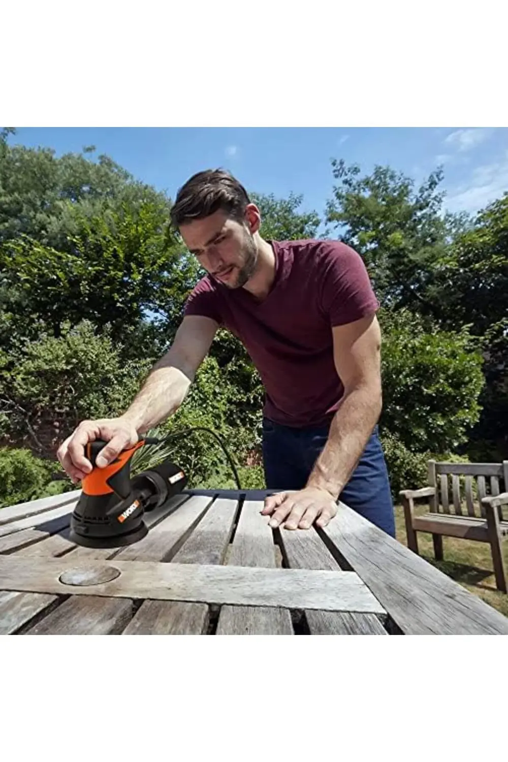 trendyvision WX652.1 320Watt 125mm Profesyonel Eksantrik Zımpara