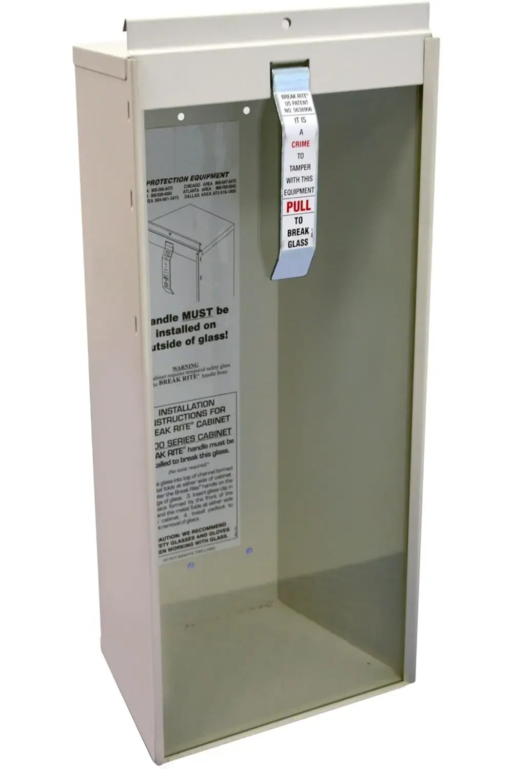 trendyvision Yangın Söndürme Dolabı 5 lb Yüzey Montajı, 5 lb Kuru