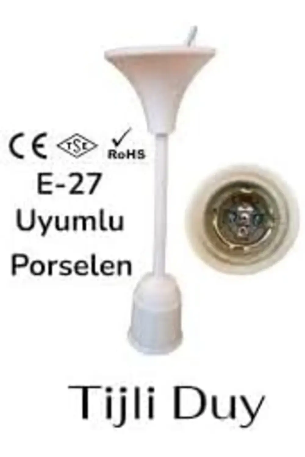 trendyvision YAPI E27 Tij Duy Takımı Beyaz 2 ADET buyflicker 3955
