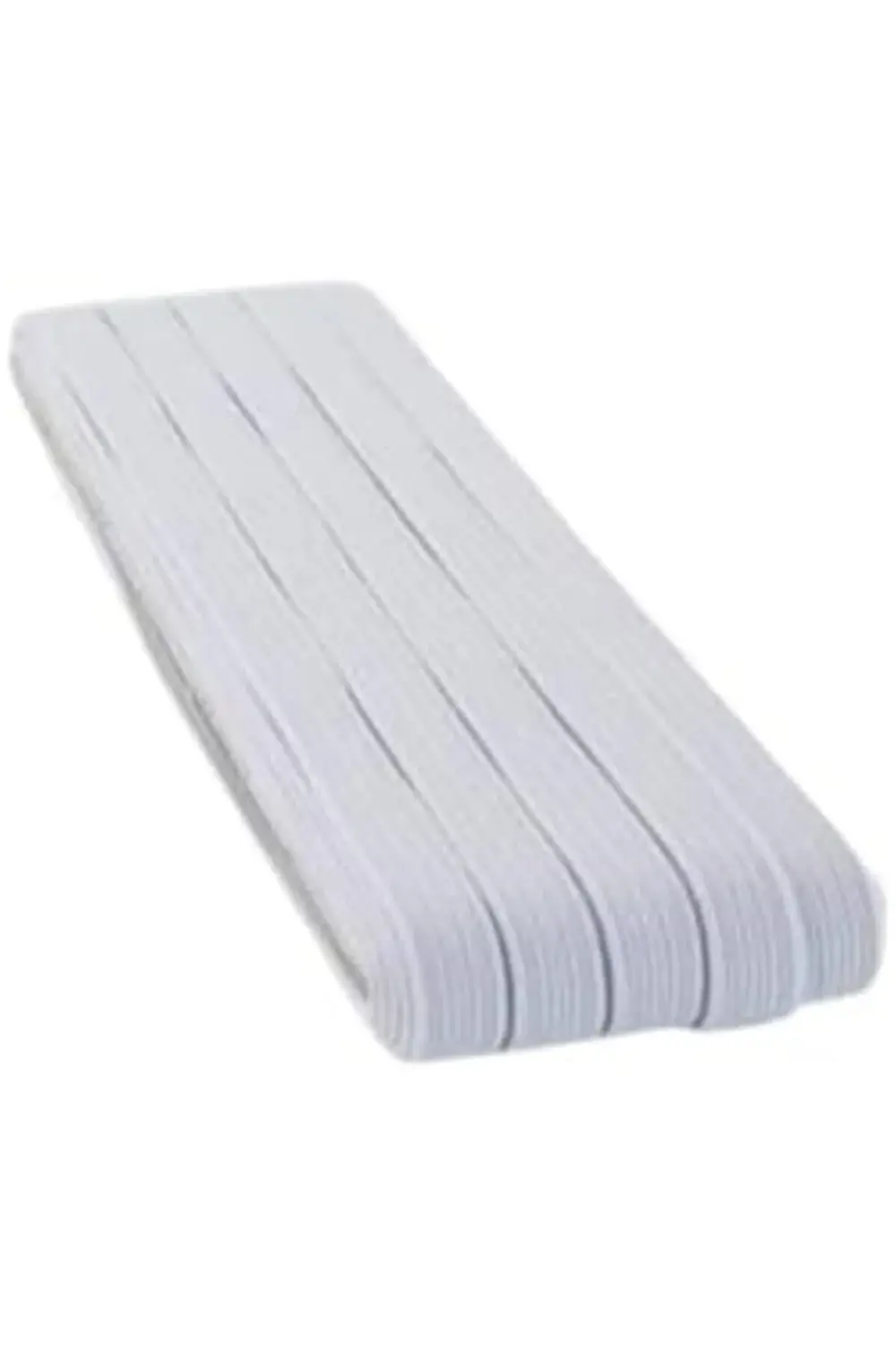 trendyvision Yassı Don Lastiği 10 Metre – 1 cm Genişlik | Beyaz R
