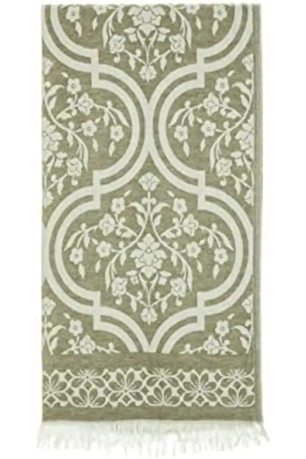 trendyvision Yeşil Damask Desen Pamuk buyflicker 395519