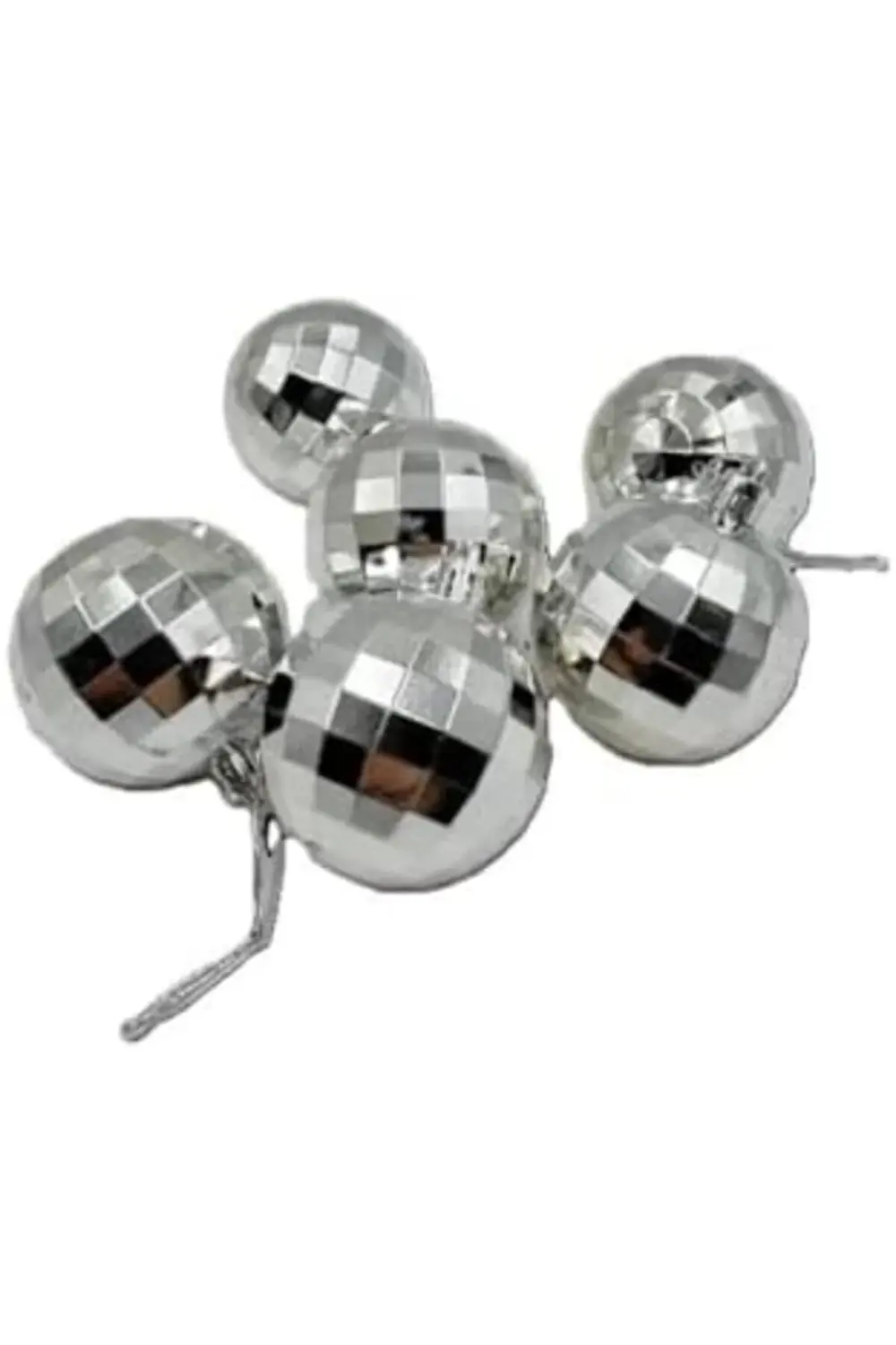 trendyvision Yılbaşı Çam Ağacı Süsü Disko Topu Görünümlü 6 cm 6 l