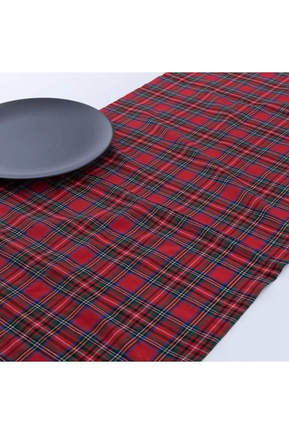 trendyvision Yılbaşı kırmızı ekose runner 40x140 cm buyflicker 39