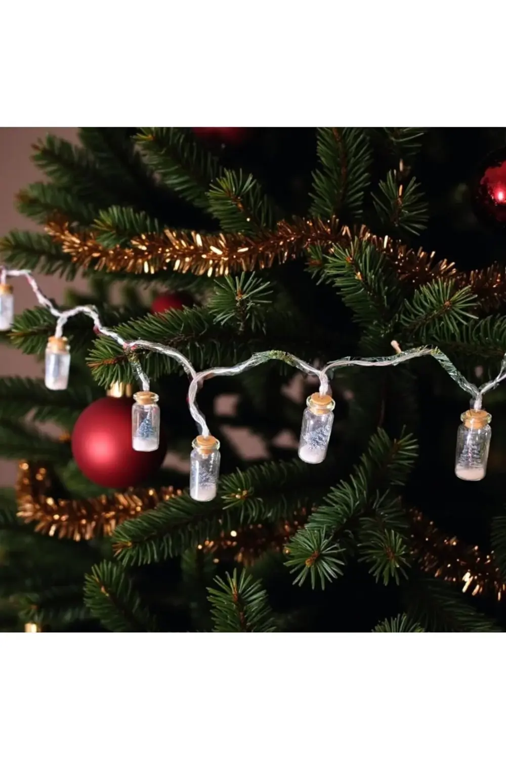 trendyvision YILBAŞI LED ZİNCİR IŞIK CAM ŞİŞE 165CM 10 AMPUL AST6