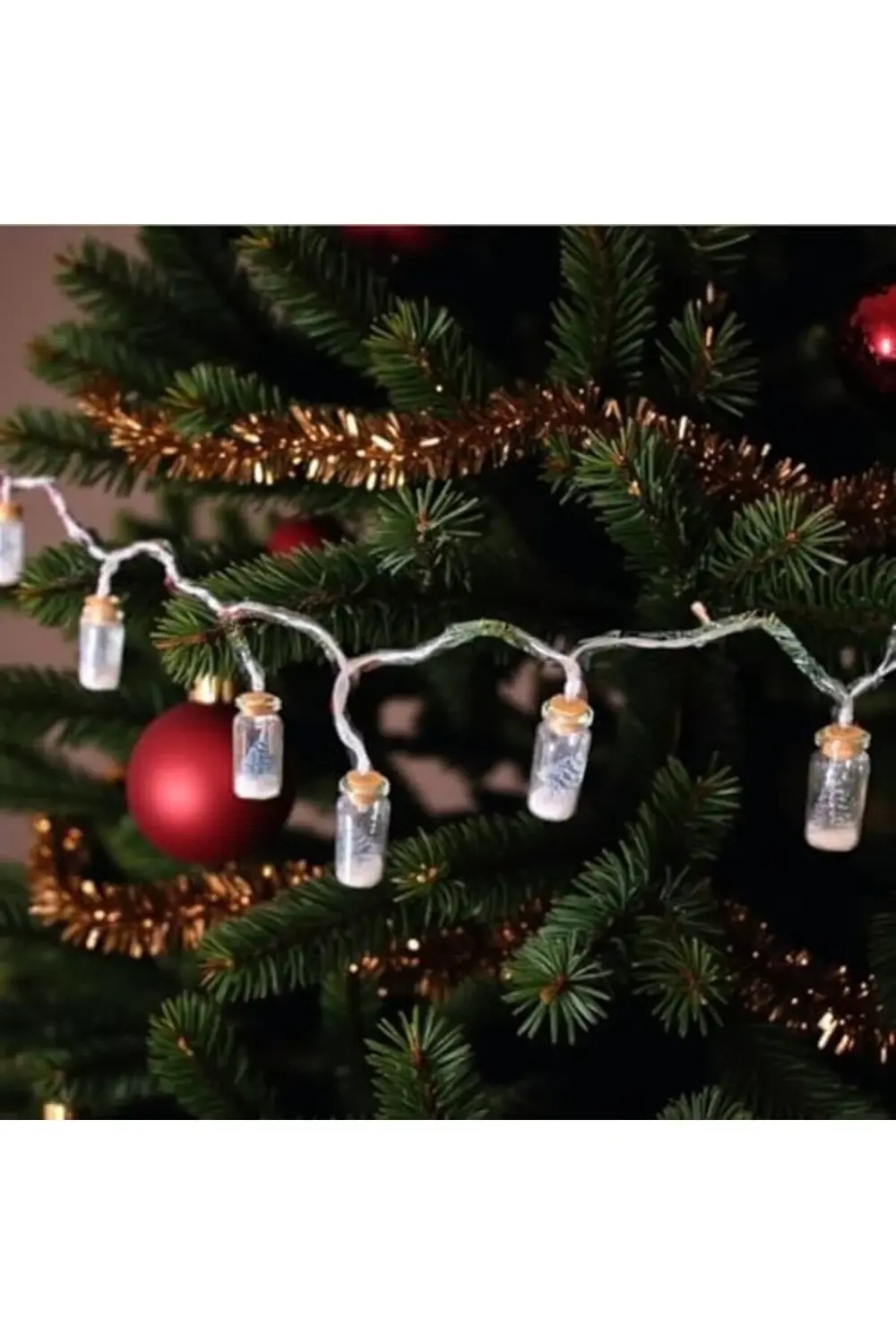 trendyvision YILBAŞI LED ZİNCİR IŞIK CAM ŞİŞE 165CM 10 AMPUL AST6