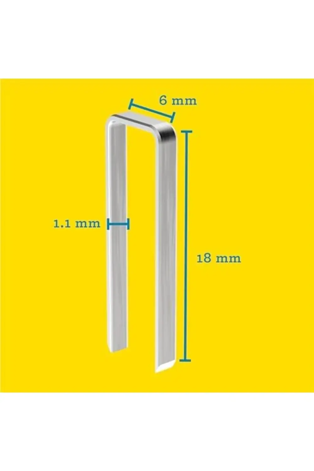 trendyvision Zımba teli Tip 606, 18 mm zımba, 3.600 adet plastik