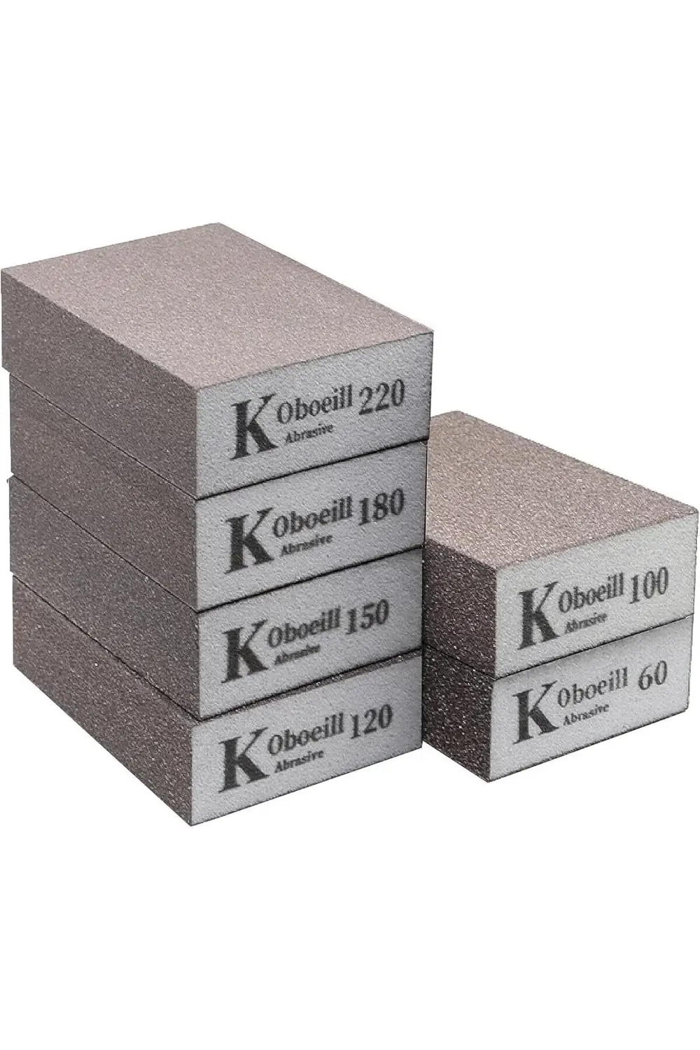 trendyvision Zımpara bloğu seti, 6 parça alüminyum oksit sünger,