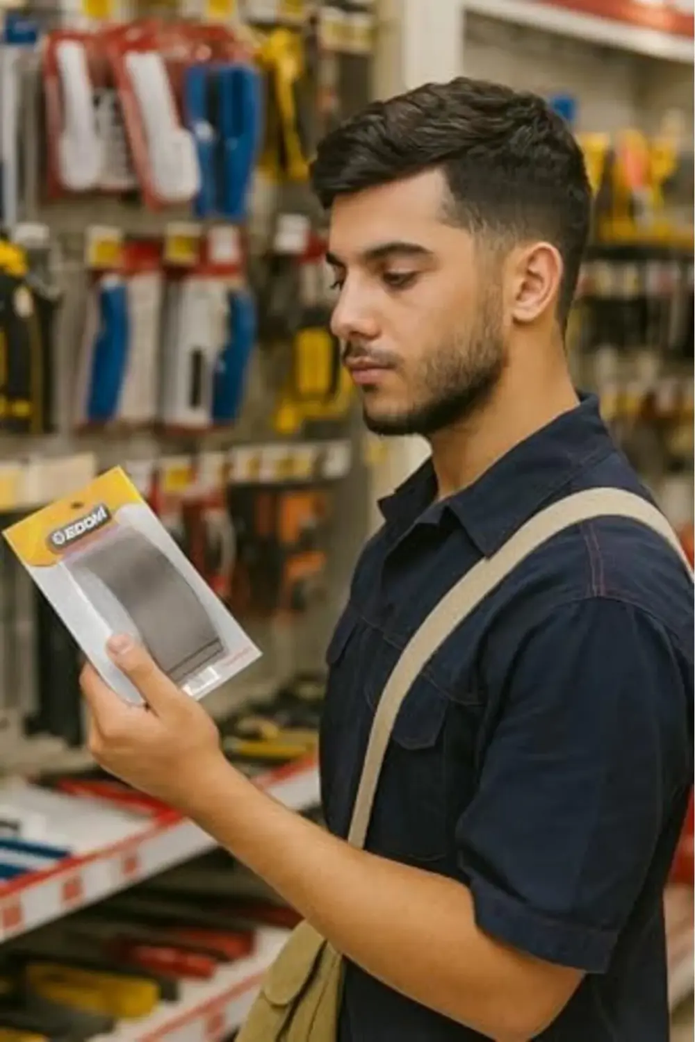 trendyvision Zımpara Takozu, 14 cm, Ergonomik, Ahşap Metal Plasti