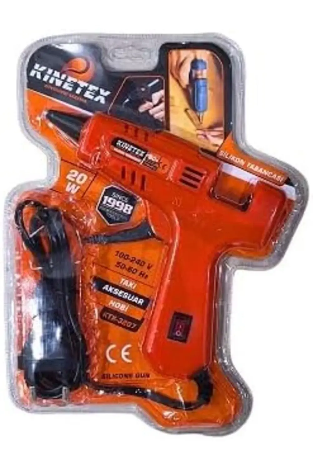 trendzap KTX-3207 Mum Silikon Tabancası, 20W, Anahtarlı trendygri