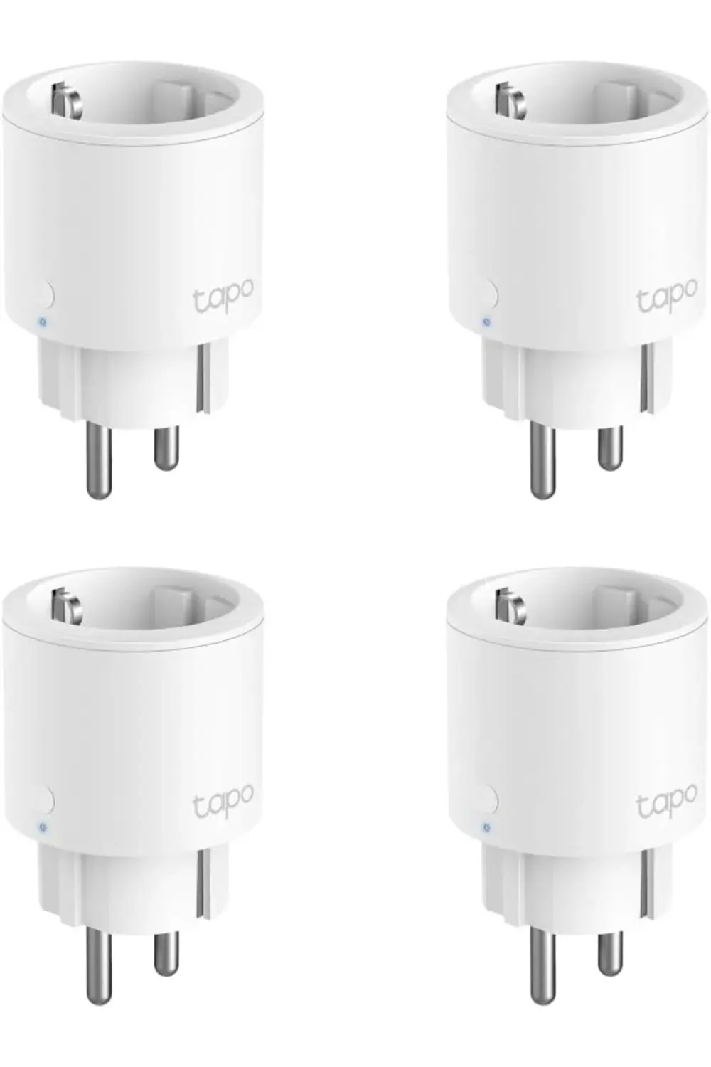 trendzap P115 4-Pack, Mini Akıllı Wi-Fi Priz, Enerji İzleme, tren