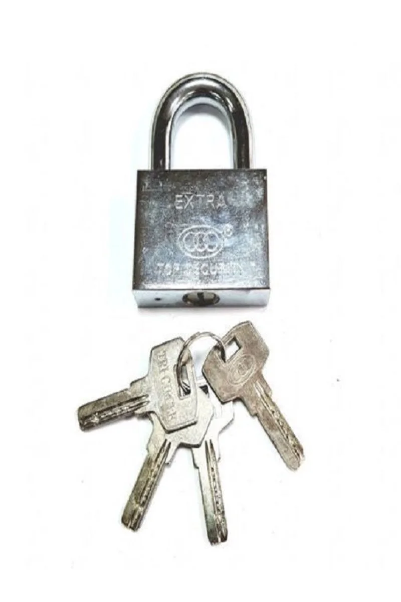 Trı-Cırcle Padlock 60 Mm Krom Kaplama Asma Kilit