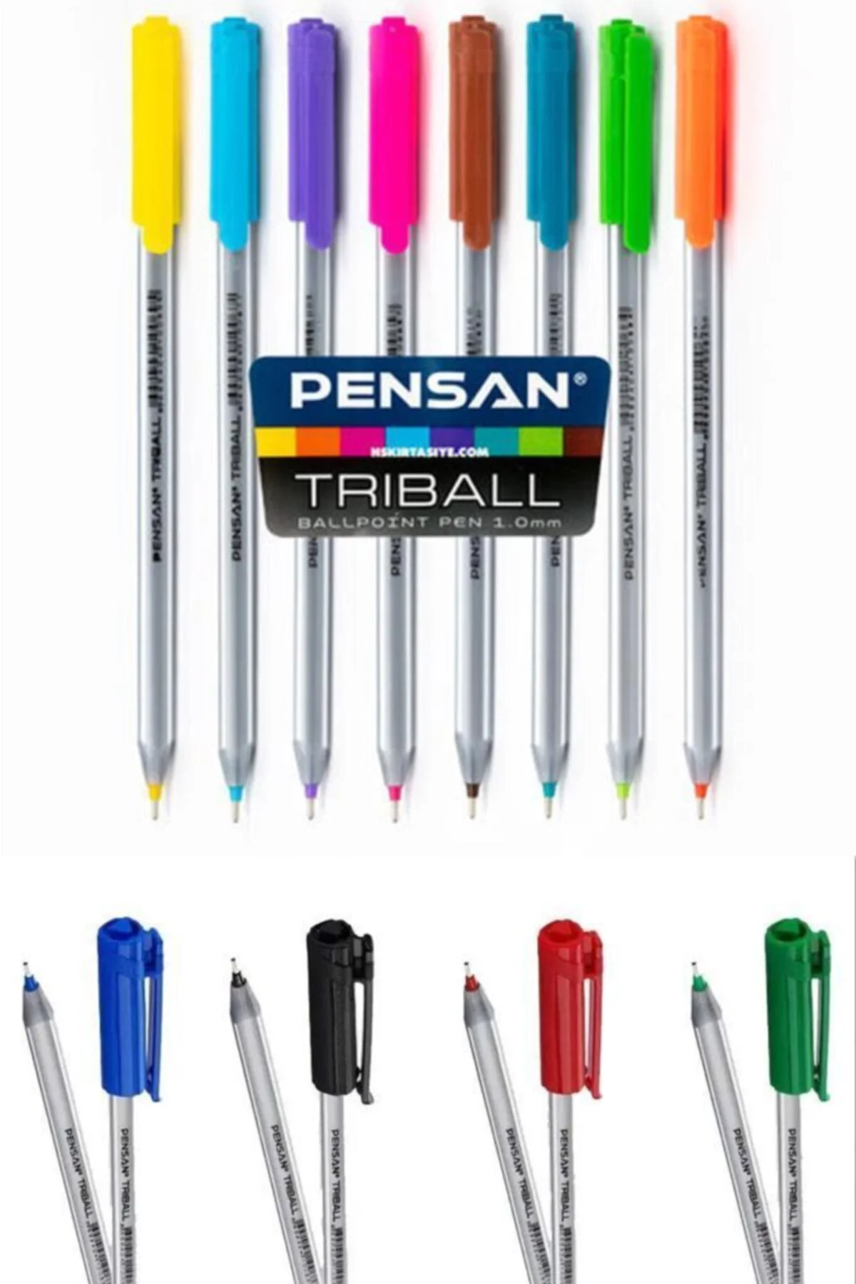 Triball Tükenmez 1mm 8 Li Renkli Set