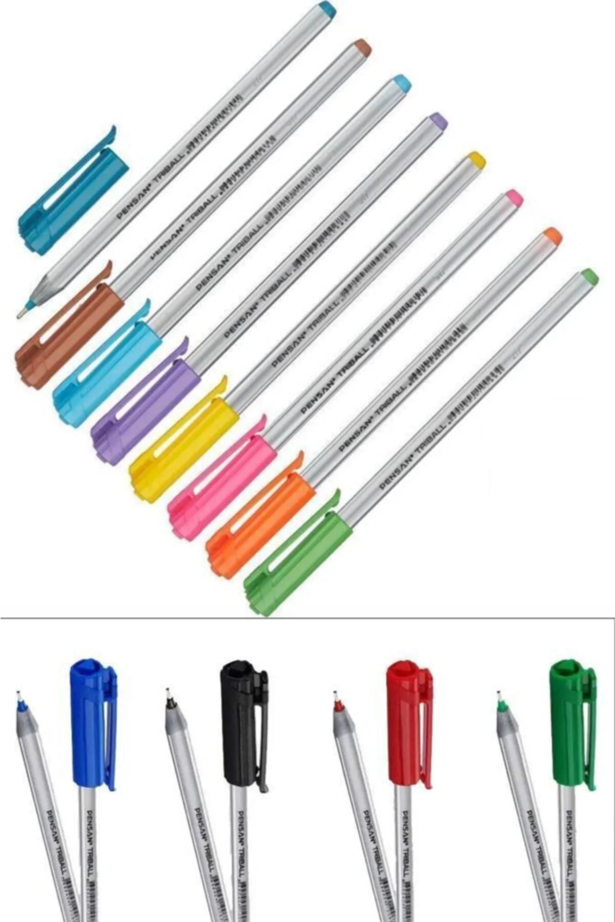 Triball Tükenmez 1mm 8 Li Renkli Set
