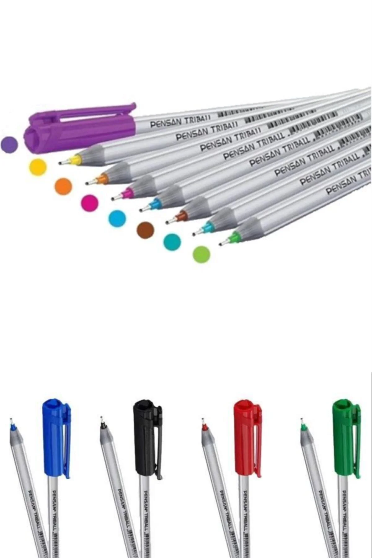 Triball Tükenmez 1mm 8 Li Renkli Set