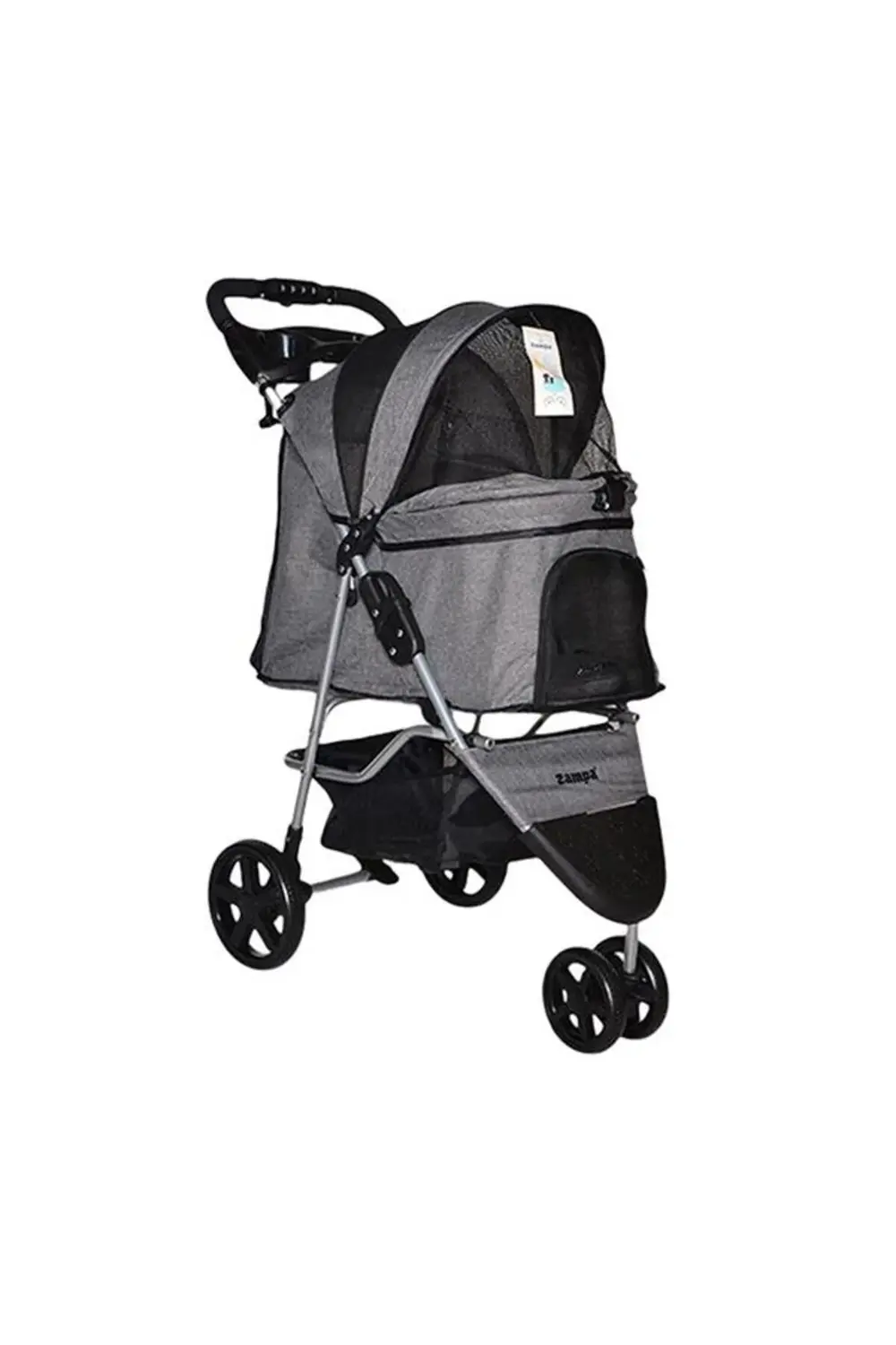 Triboro Kedi Köpek Puseti Gri 45x80x90cm